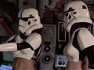 Parody - two Storm Troopers enjoy some Wookie bone